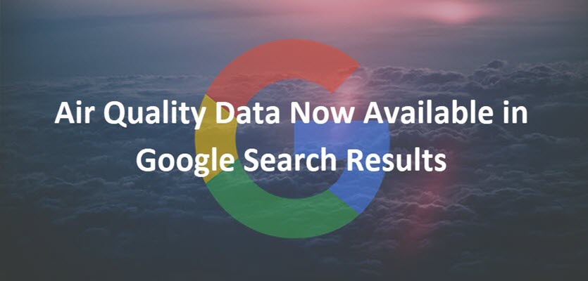 Air Quality Data in Search Results