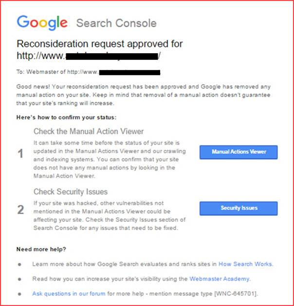Spammy Structured Data Google Penalty Recovery