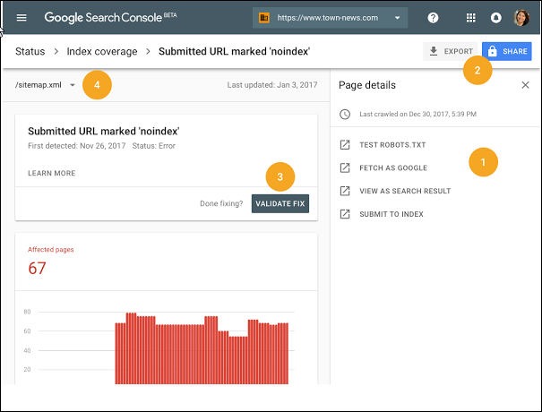 Index Coverage Search Console