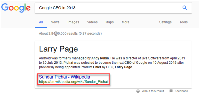 Google CEO In 2013
