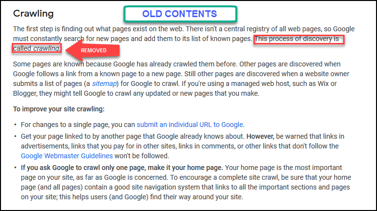 How Google Search Work Old Page