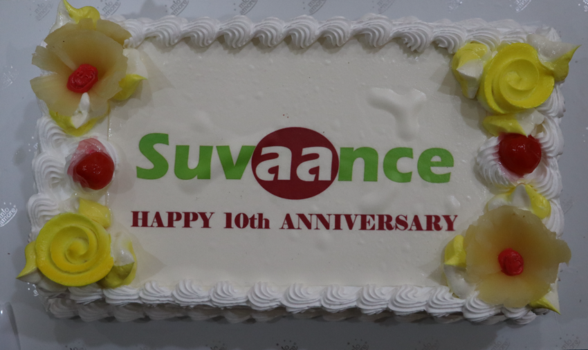 Suvaance 10th Anniversary Celebration Cake